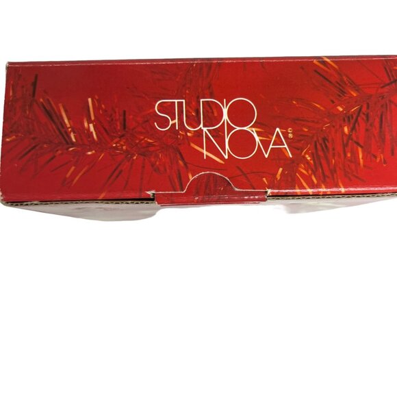 Studio Nova Glass Yuletide Spirit Gold Sweet Candy Dish Christmas Tree - Picture 6 of 8